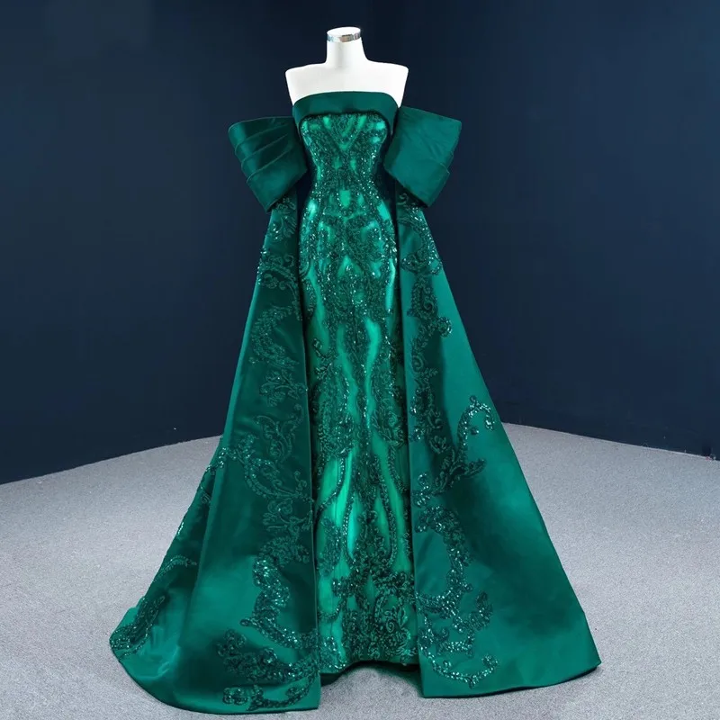 

Stunning Long Sleeves Lace Prom Dress Sexy Illusion Design Heavy Beading Crystals Sheath Graduation Party Gown
