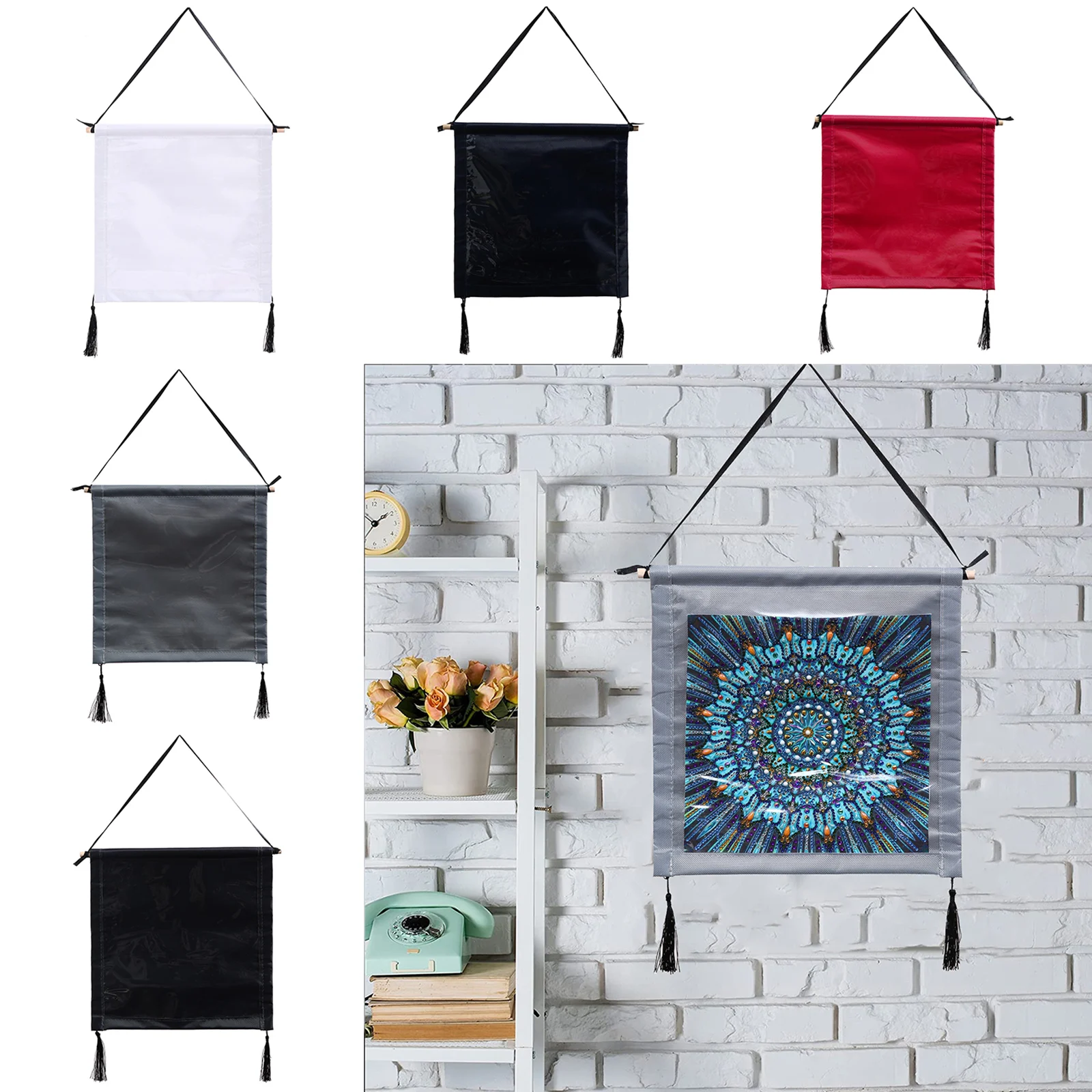 

Diamond Painting Frame DIY Canvas Photo Frame Resin Diamond Art Mosaic Picture Frame Cross Stitch Hanging Frame Home Wall Decor