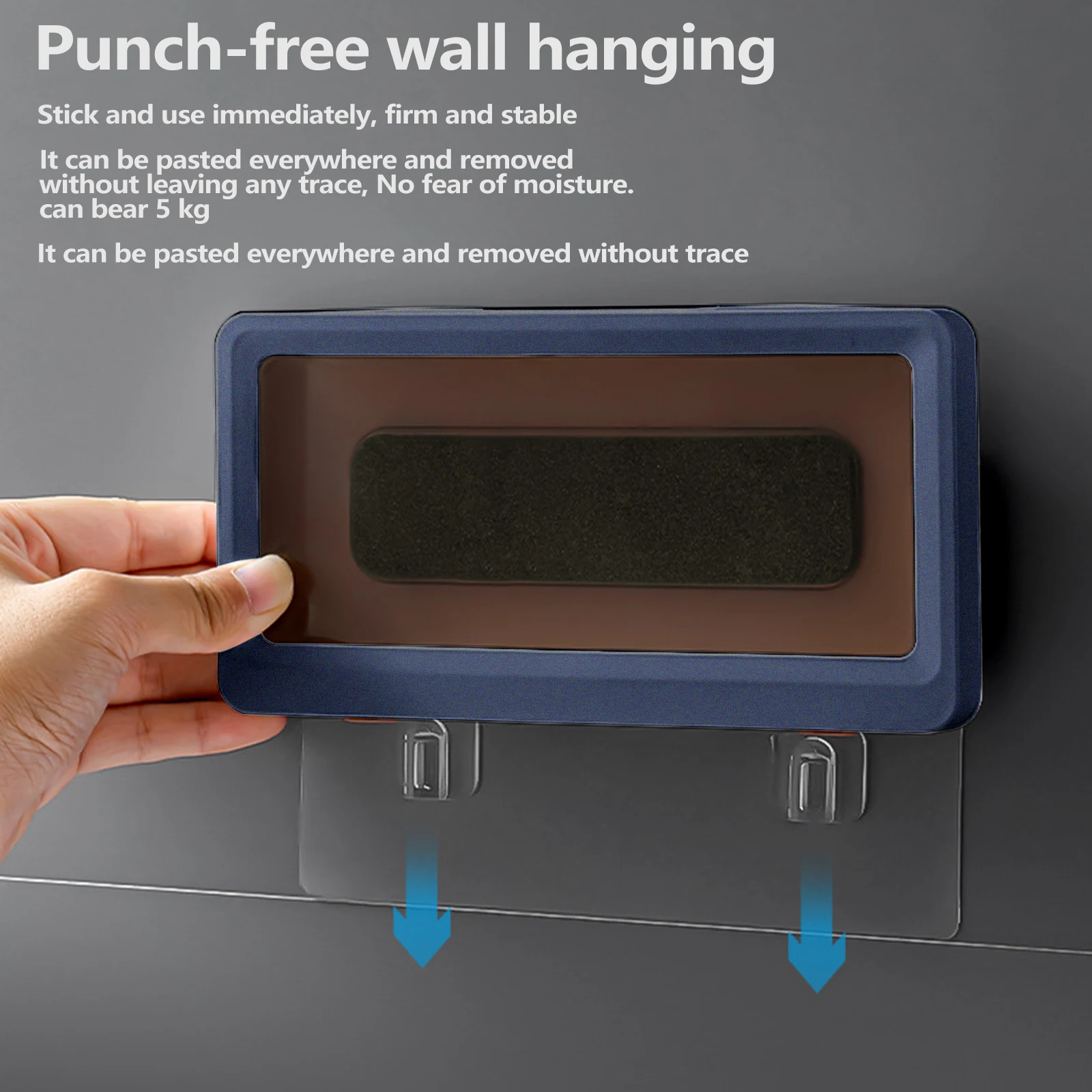 Домашний настенный водонепроницаемый держатель для телефона в ванную комнату