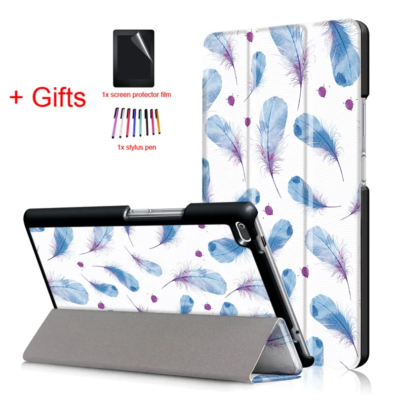 LSYM Из искусственной кожи чехол Чехол для lenovo Tab4 Tab 4, 8 TB-8504x TB-8504F TB-8504N TOUCHBeauty TB-850 4, 8 дюймов планшет Funda Чехол-книжка на магните чехол+ Защитная пленка на экран+ подставка для ручек - Цвет: LSYM