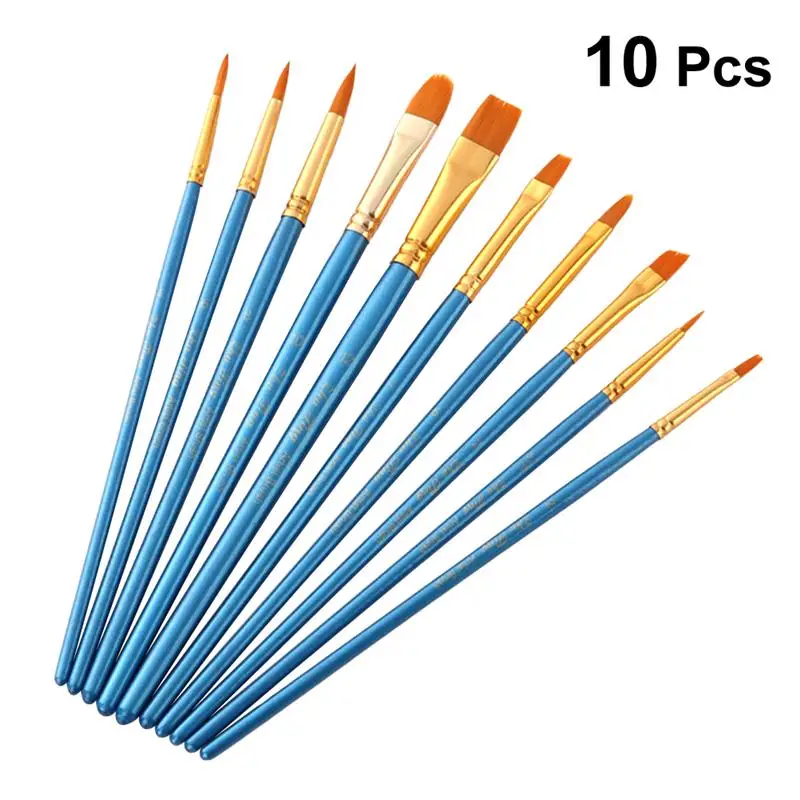 Набор нейлоновых кистей для рисования начинающих и профессиональных работников