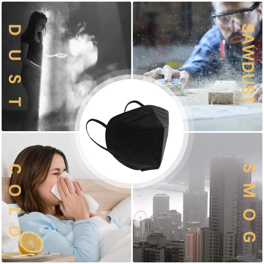100 шт. kn95 Mascarillas ffp2reиспользуемый ffp 2 ffp2 5 слоев Off White маска ffp2mask ce pm фильтр kn 95