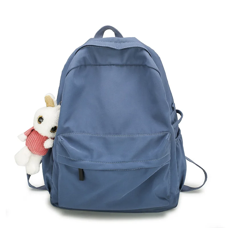 

Women Backpacks for School Teenagers Girls Oxford Soft Black Back Pack Female Japanese Style 2021