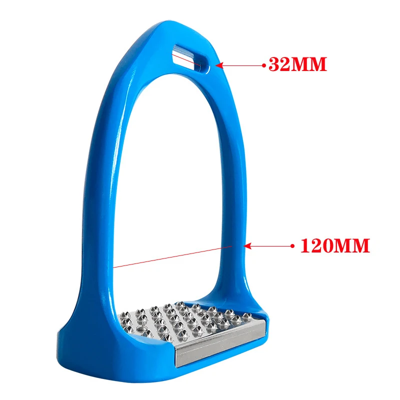 Стремя кожи на нескользящей подошве Нержавеющая сталь легкий седло для верховой