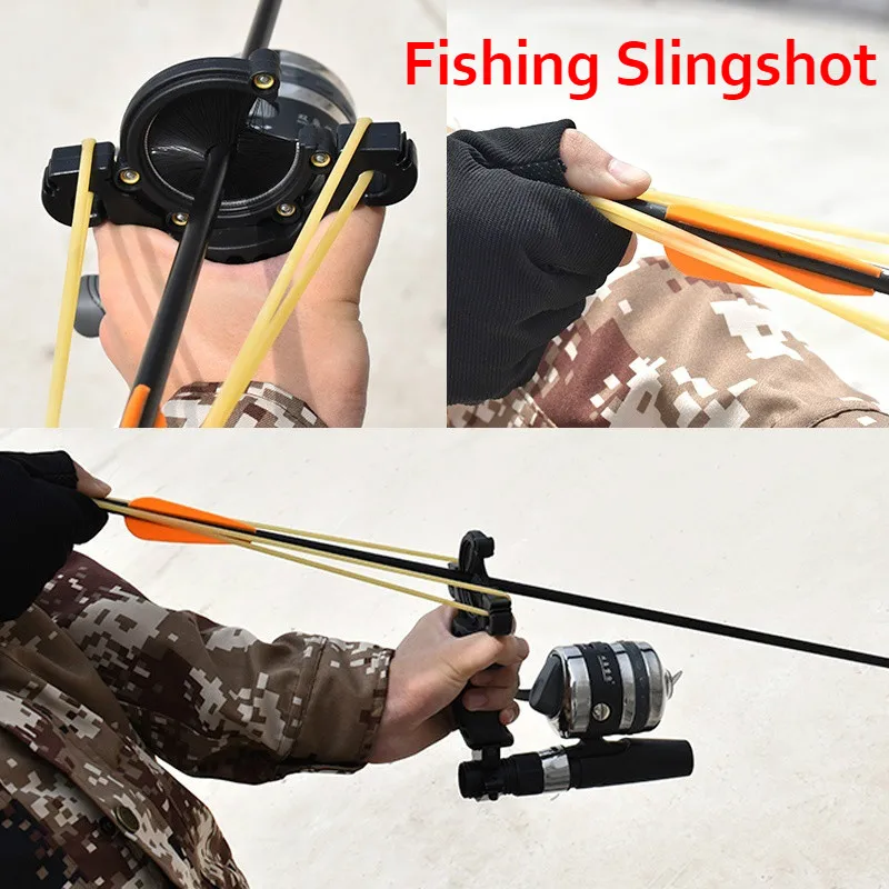 

4 Styles Shooting Fish Slingshot Archery Bow Can Be Installed Flat Leather Recurve/Compound Bow Bow and Arrow Crossbow Hunting