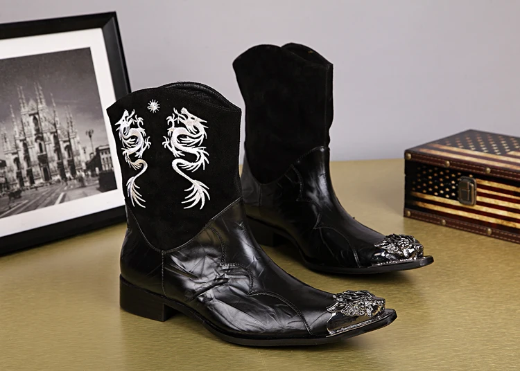 Christia Bella/Новинка Модная обувь в китайском Стиль вышивка мужской резьба по металлу