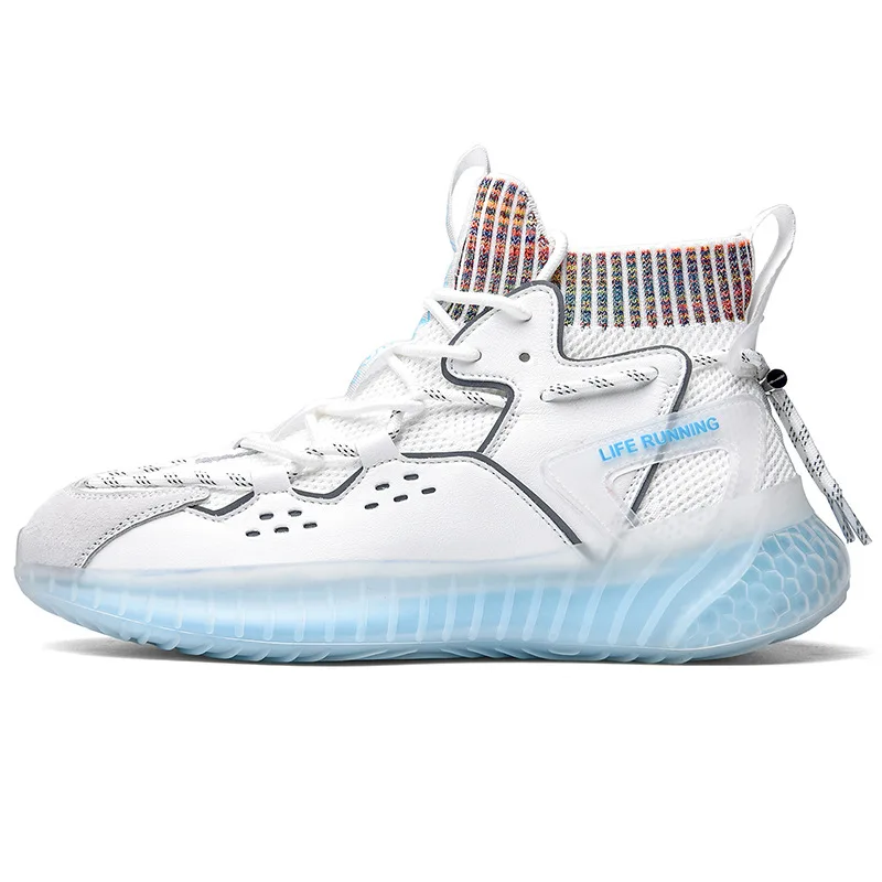 

New spring and autumn tide popcorn socks shoes ultra light tide shoes men's shoes sneakers running sneakers