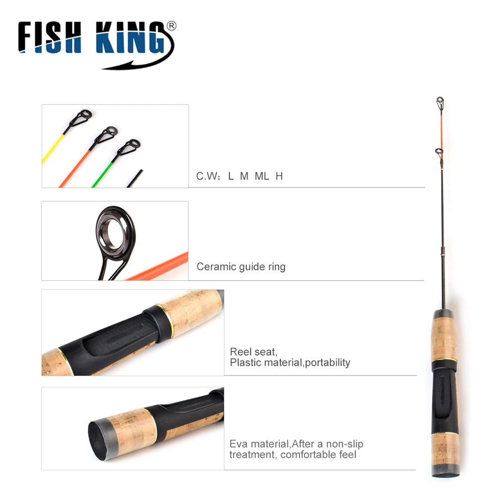 Рыболовная удочка FISH KING для зимней подледной рыбалки удочки c. W H/ML/M/L 43 см 58 г