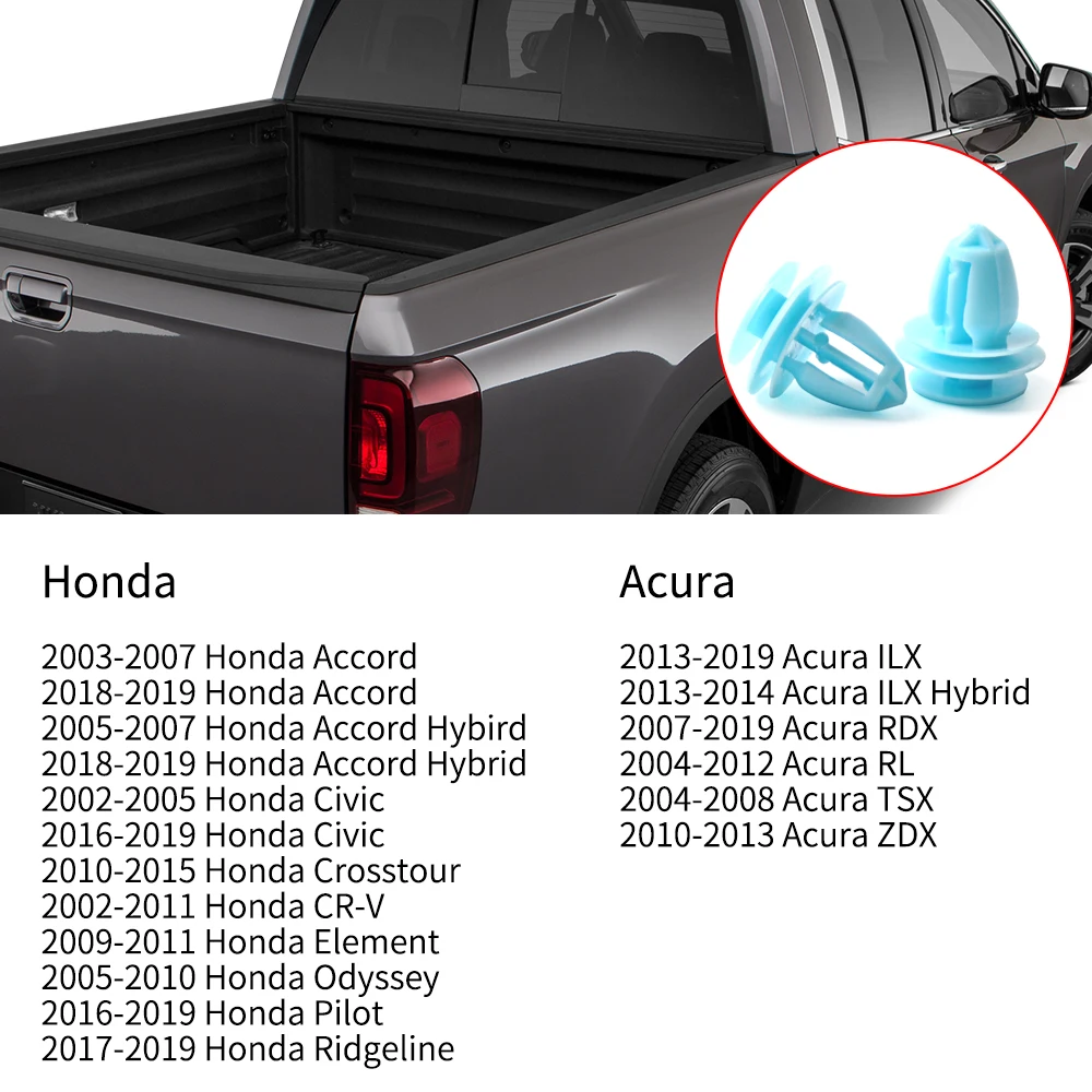 Дверные панели зажимы для Honda Civic Accord Acura-внутренняя отделка клипы заменить OEM: