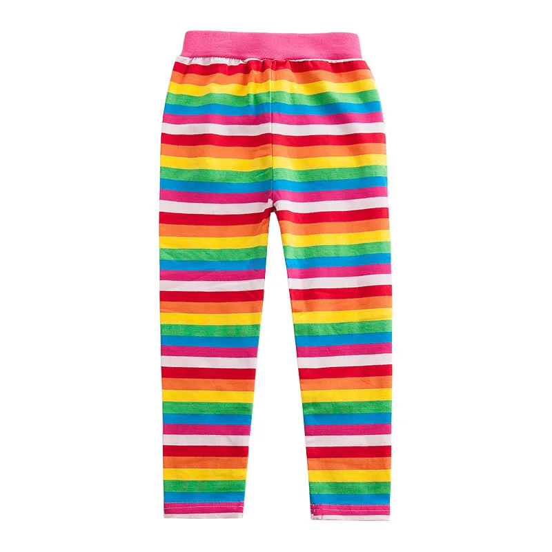 Новинка 2018 модные детские длинные брюки-карандаш для девочек Разноцветные