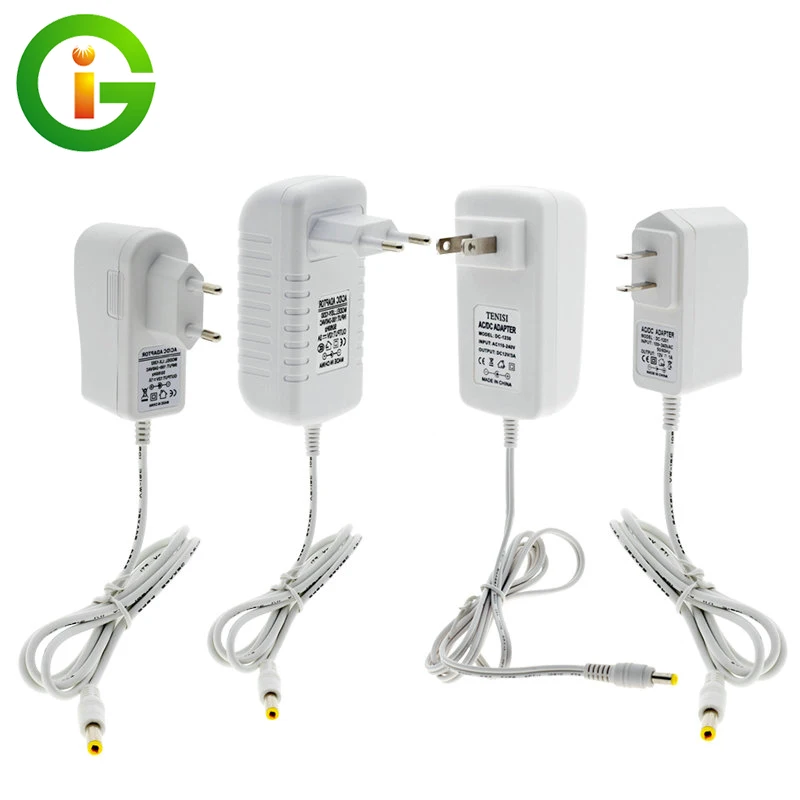 DC12V адаптер питания AC100-240V белый ракушка освещение трансформаторы выход DC12V 1A/3A преобразователь питания для светодиодной ленты