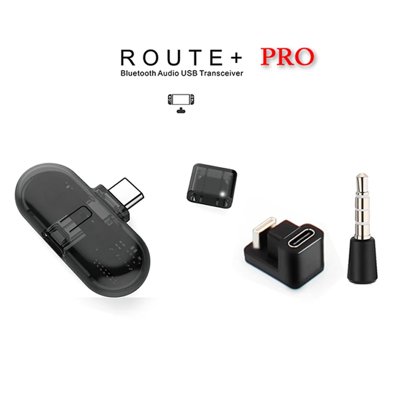 Беспроводной аудиоадаптер Route + Pro с функцией голосового чата aptX низкой задержкой