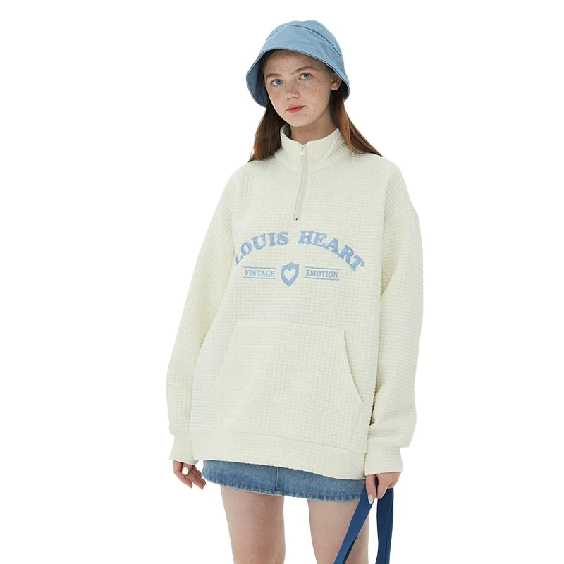 2021 Autumn Japan Style Letter Embroidery Couple Sweatshirt Harajuku Loose Hoodies Women's New Top Pullovers H1572