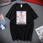 Модные мужские футболки Dorime с рисунком крысы, Таро, карты, забавный мем, хлопковые топы, футболки для фитнеса