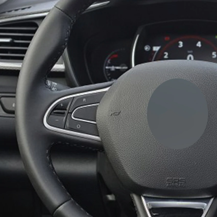 MEWANT Black Genuine Leather Car Steering Wheel Cover for Renault Kadjar 2015-2019 Koleos 2017-2019 Megane 2016-2019 Accessories |