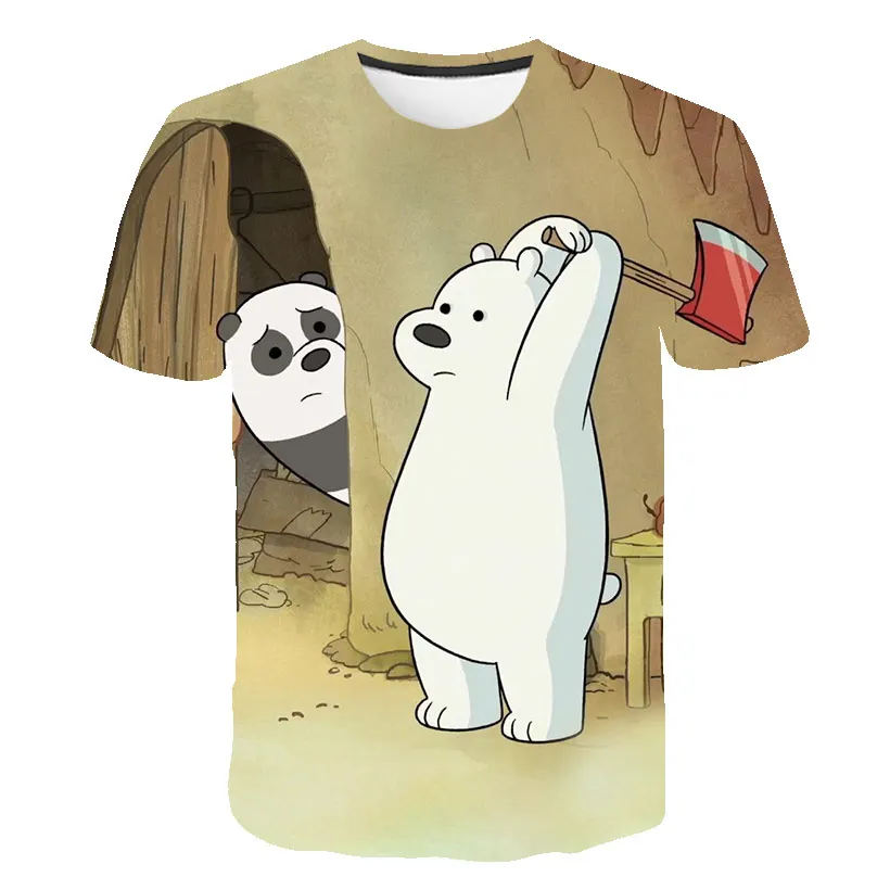 

2021 Anime cartoon T-shirt kids cartoon animal Fun boys and girls T-shirt kids clothes Tees tops anime Boys And Girls clothes