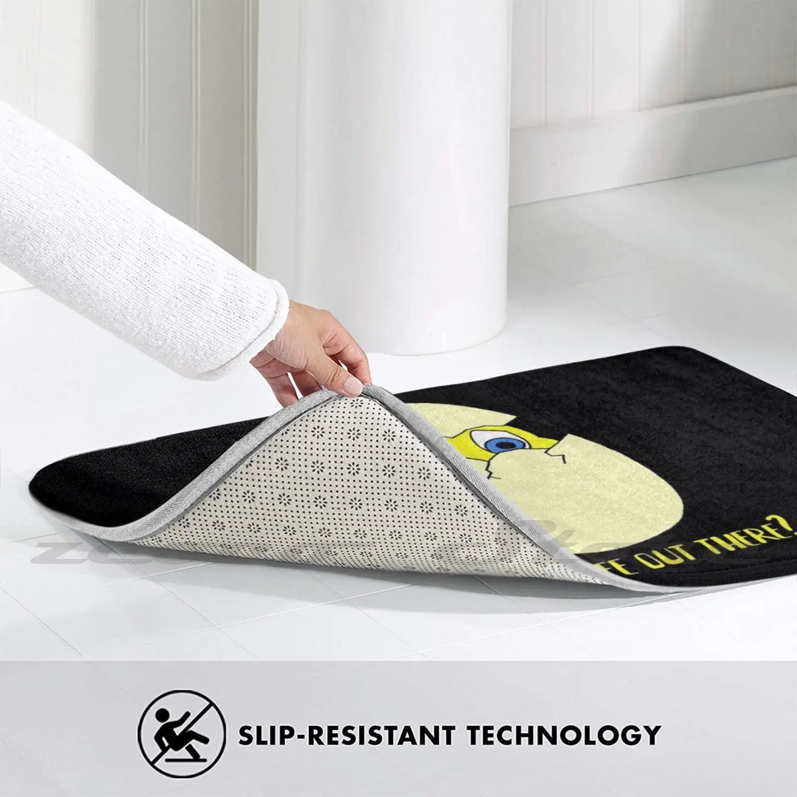 Безопасно ли там? Нескользящий коврик впитывающий воду дверной напутанный