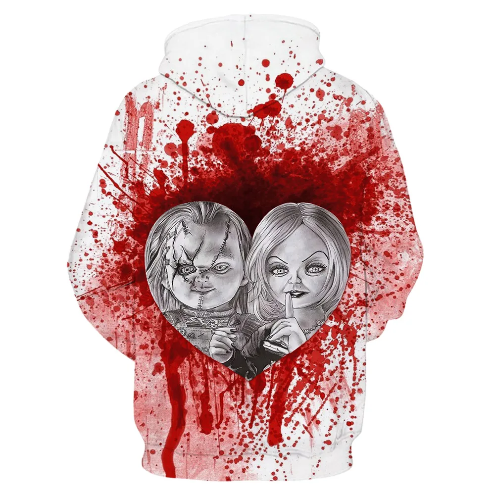 Толстовки с капюшоном для женщин и мужчин кофты 3D-принтом ран крови надписью I FINE