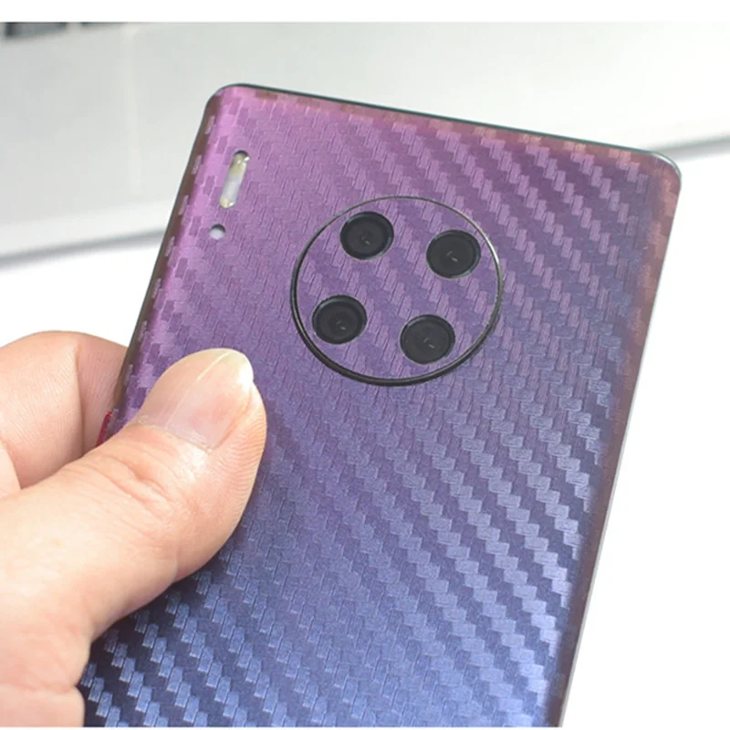 3D углеродного волокна изменить цвет кожи Защитная пленка наклейка для huawei mate10 20