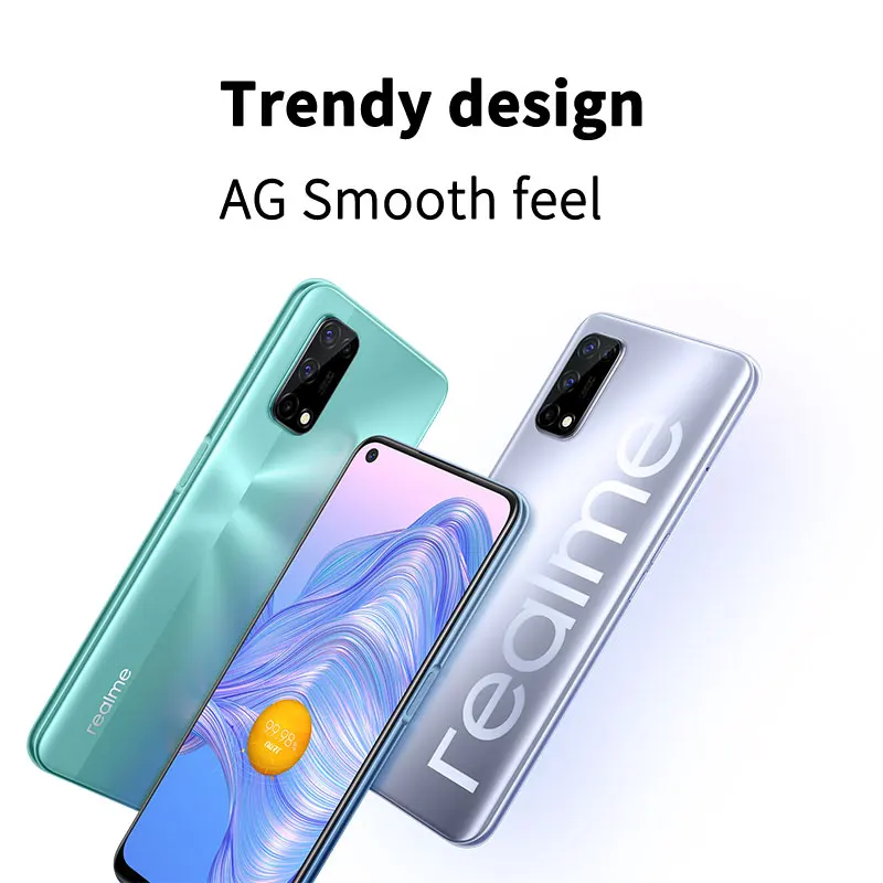 global firmware realme v5 5g mobile phone 6 5 inch 6gb8gb ram 128gb rom mediatek 720 octa core 48mp main camere google play free global shipping