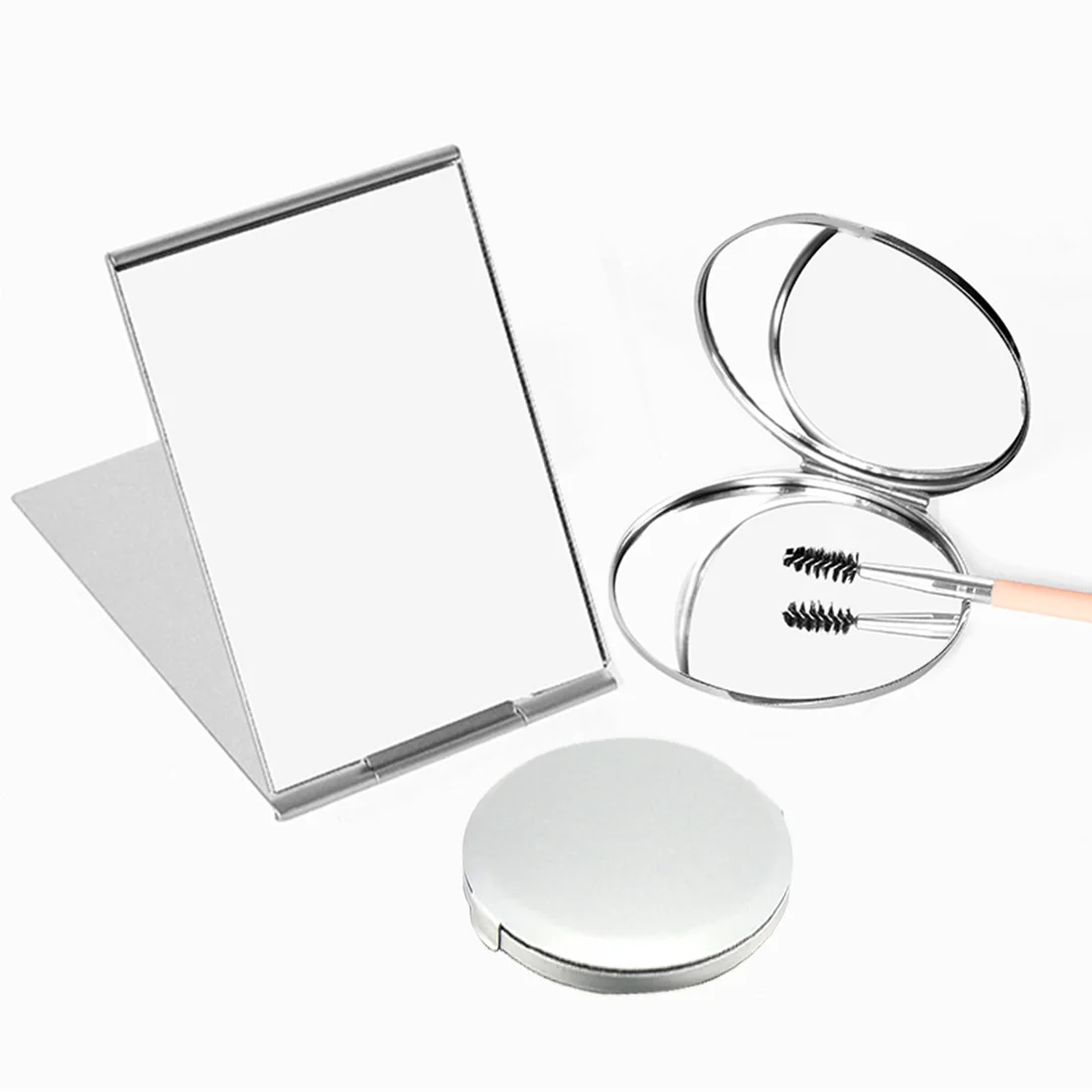 Складное косметическое зеркало для женщин портативное макияжа ультратонкое