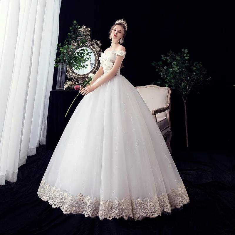 Новое кружевное свадебное платье с аппликацией элегантное милое открытыми