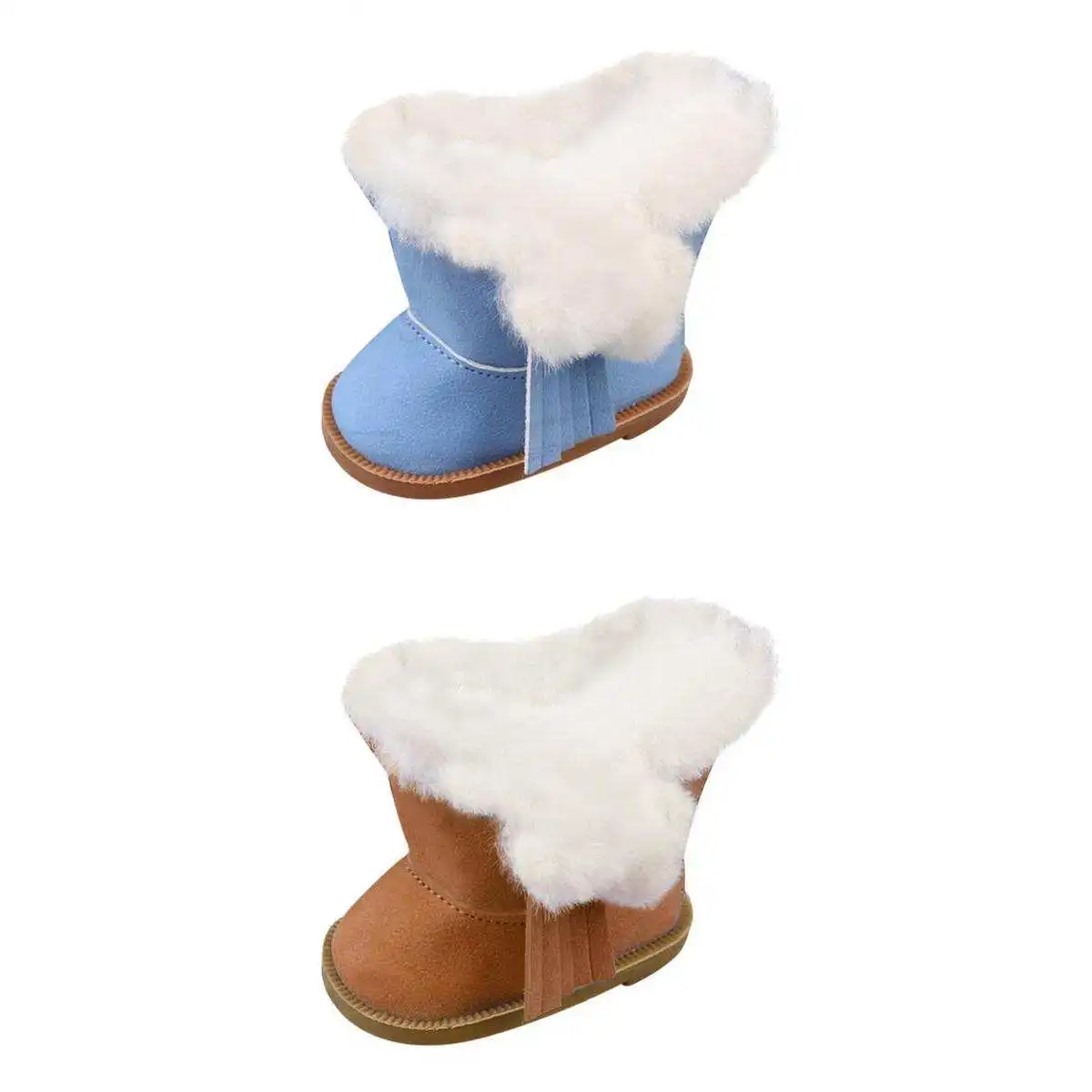 

2-Pair Lovely Fashion Snow Boots Winter Shoes for 18inch American Doll Dressup Costume Accessories