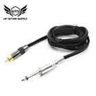 Шнур-клипса для тату-машинки, RCA черный круглый шнур для тату, источник питания, педаль, переключатель, оборудование, аксессуары для татуировок