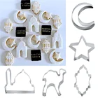 Набор для резки печенья Eid Mubarak, форма для печенья в форме Луны и звезды, рандомные инструменты, исламский мусульманвечерние праздник, домашний декор