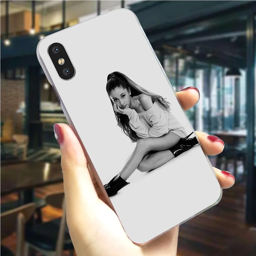 K2522008 Чехол для телефона с рисунком Ariana Grande чехол для iPhone 6 5 5S SE 6 S/6 6S Plus 7 8/7 8 Plus X XS XR Xs Max, Жесткий Чехол - Цвет: K2522008