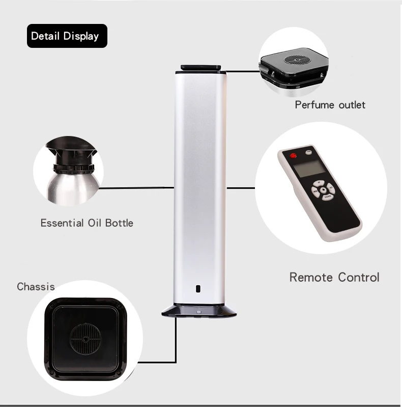 

2 Colors Intelligent Aroma Fragrance Machine 160ml Timer Function Scent Unit Essential Oil Aroma Diffuser for Home Hotel Office