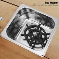 cup washer stainless steel automatic cup washer glass cleaning rinser bar rinser glass rinser kitchen sink accessories
