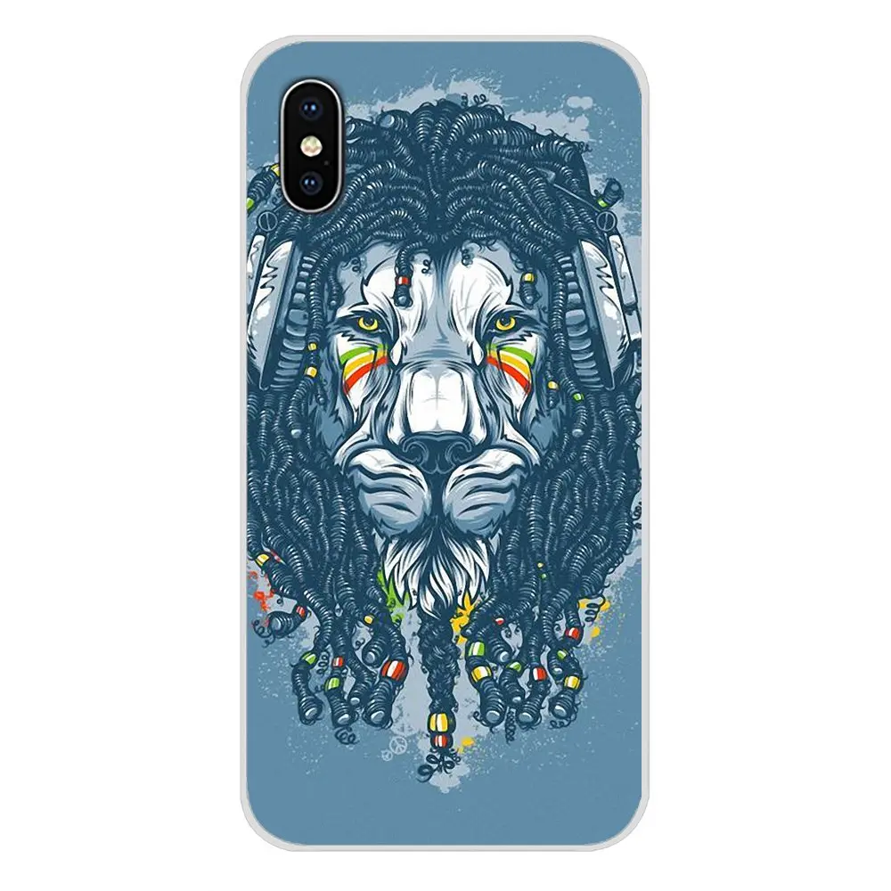 Soft Cases Cover For Apple iPhone X XR XS 11Pro MAX 4S 5S 5C SE 6S 7 8 Plus ipod touch 5 6 abstract cool digital angry lion head | Мобильные