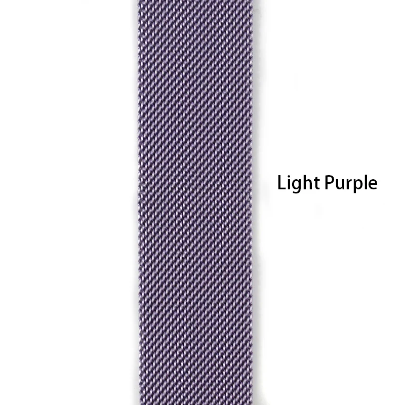 Light Purple DIMU Миланский Браслет, Браслет для наручных часов Apple Watch, версии 5/4/3/2/1 38 мм 42 мм Нержавеющая сталь ремешок для наручных часов iWatch, 40 мм, длина-44 мм, ремешок для часов - Цвет ремешка: Light Purple