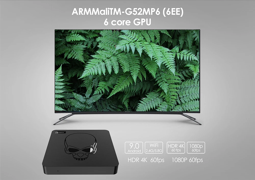 Beelink GT King Android 9 Amlogic S922X Четырехъядерный 4 Гб 64 BT4.1 1000M LAN USB3.0 4K телеприставка WiFi6 Smart TV
