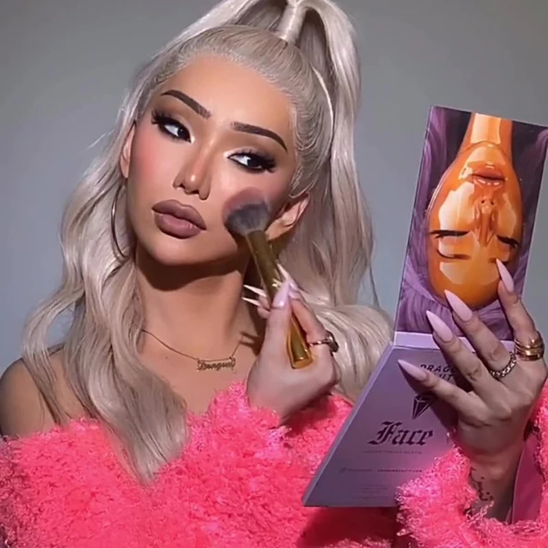 

6 Colors/SET Professional Women Dragun Beauty Eye Shadow Makeup Cosmetic Powder Waterproof Long Lasting Smoky Eyeshadow Palette