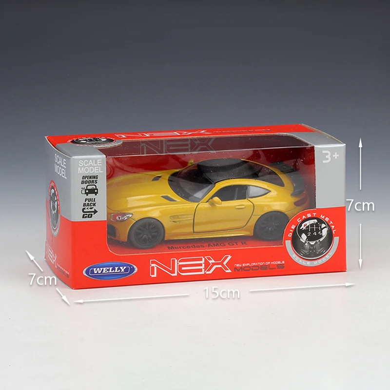 1:36 Diecast Models Mercedes-AMG GT R Coupe Model Toys Alloy Car Metal Pull Back Toy For Gift Collection | Игрушки и хобби