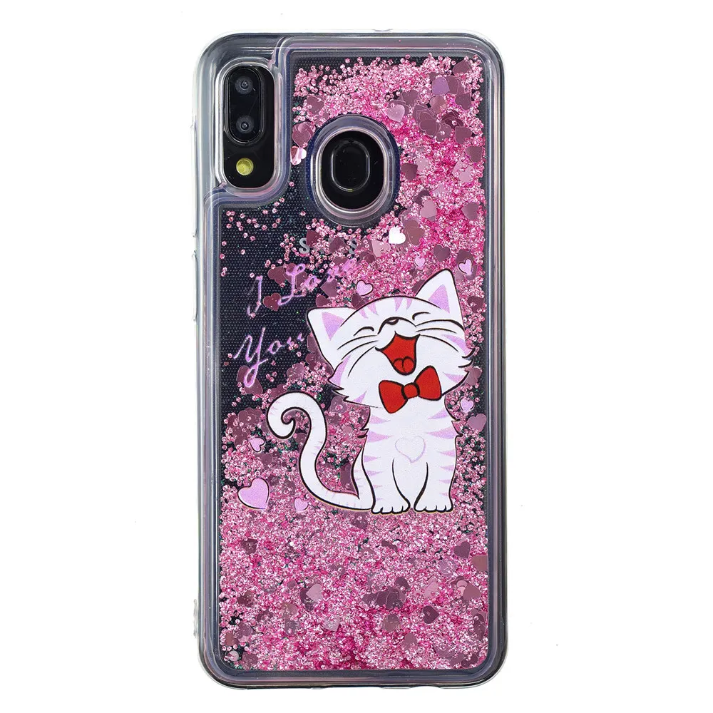 Luxury Painted Quicksand Case Shell for Samsung A10 A20 A30 A40 A50 A60 A70 A20E M10 M20 M30 A6 Plus A8 A9 A7 2018 Cover |