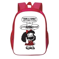 comics mafalda backpack girl bag teen school bag fashion cartoon cute bookbag kids rucksack back to school gift anime kawaii bag