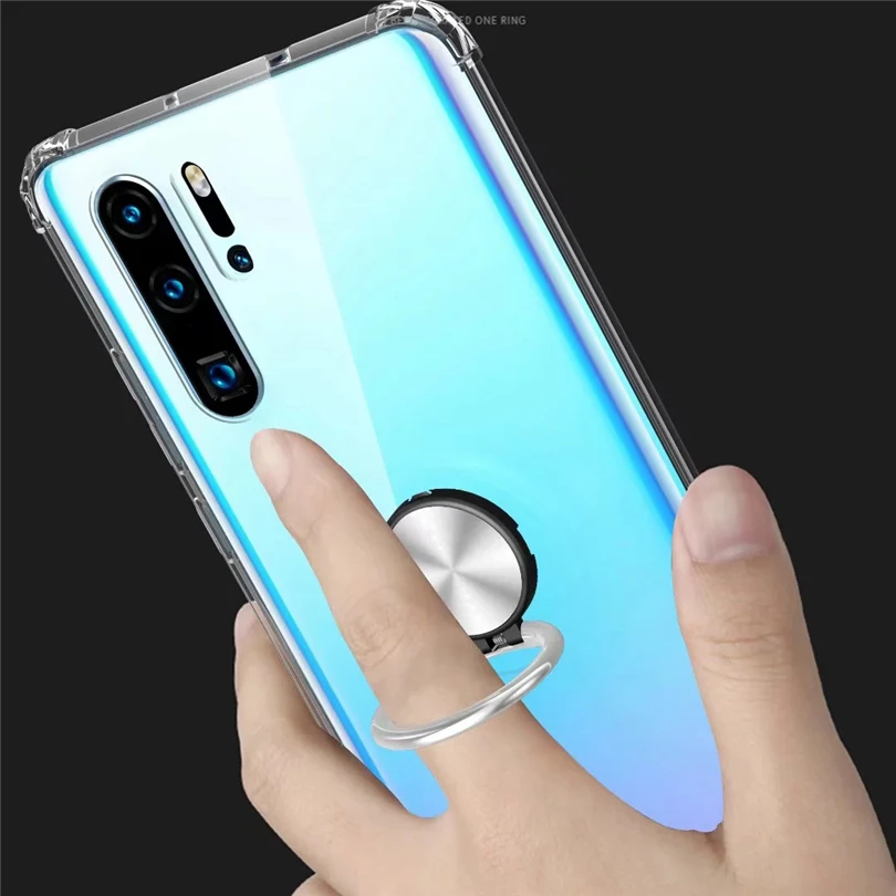 Для Huawei P30 Lite P20 Pro Mate 20 P Smart 2019 Гибридный Магнитный чехол из ТПУ с кольцом для Honor 10 8X