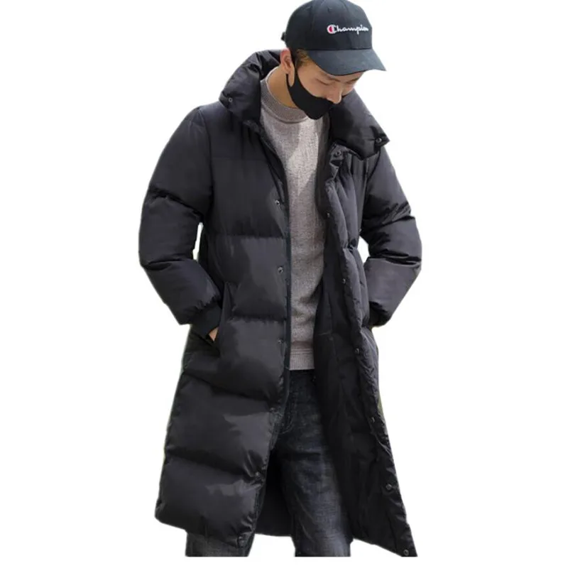 

2021 Winter Mens Casual Long Parkas Jackets Coat Man High Quality Casual Fashion Pike Jacket Men Thick Windbreaker Jacket