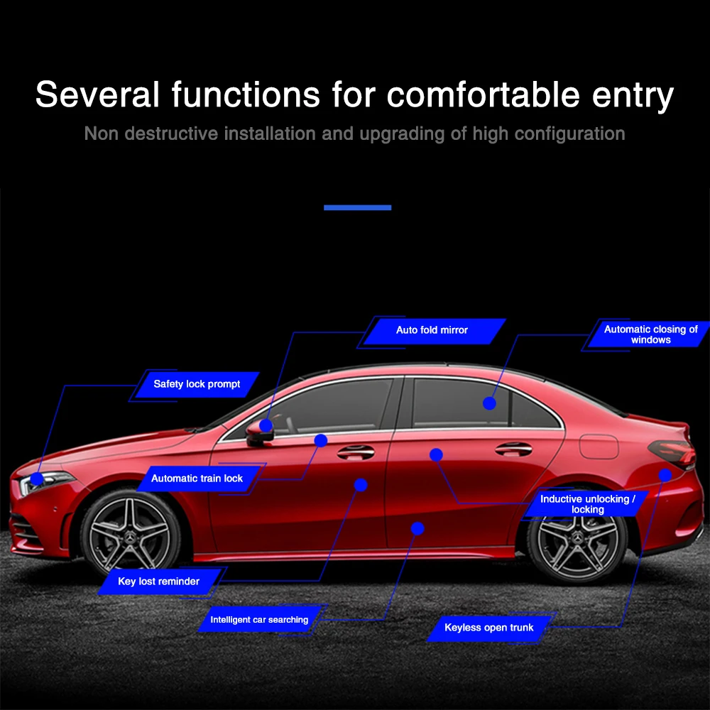 Автомобильная система сигнализации центральный замок без ключа для Mercedes