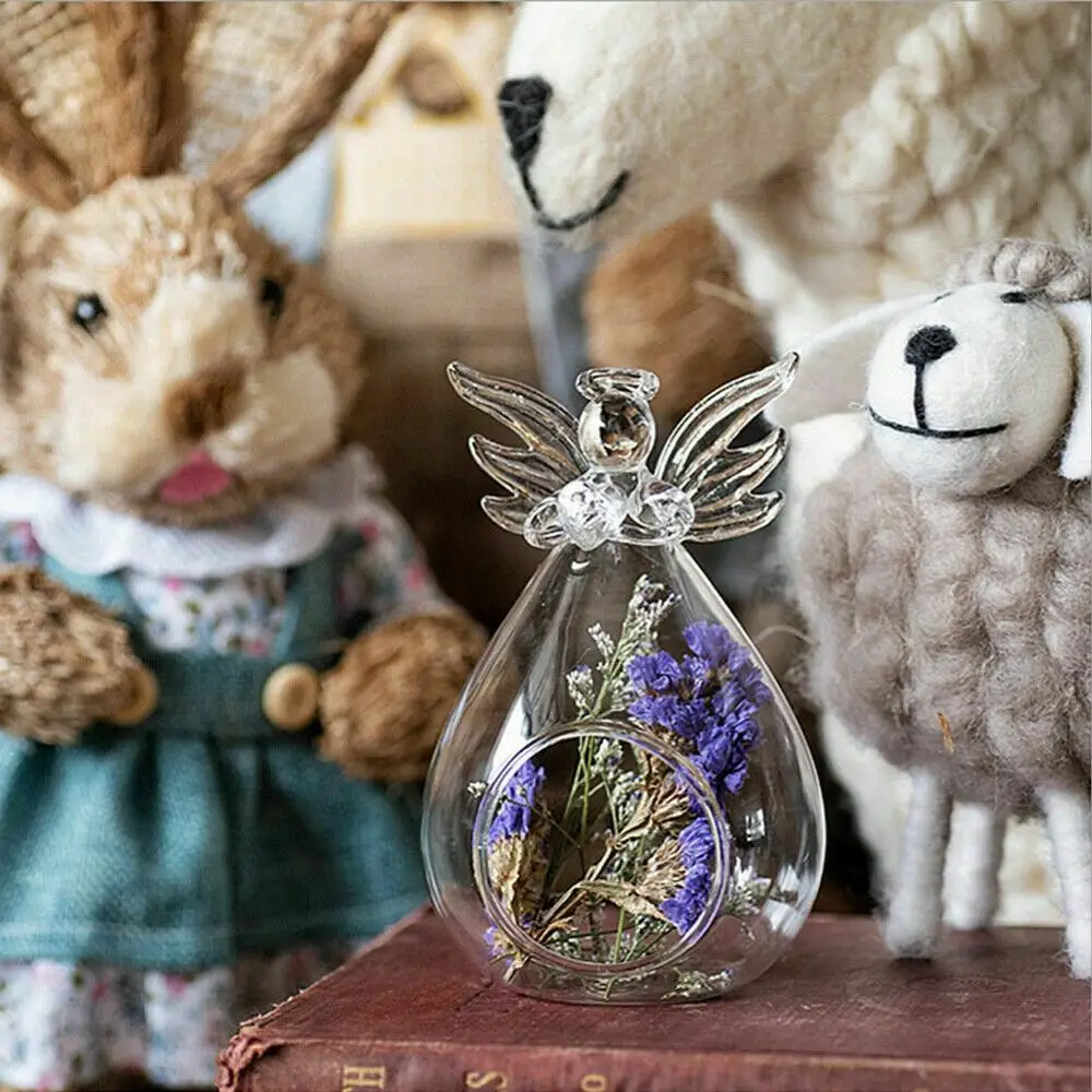 Подвесной чайный подсвечник Angel Glass Crystal украшение для дома | Дом и сад