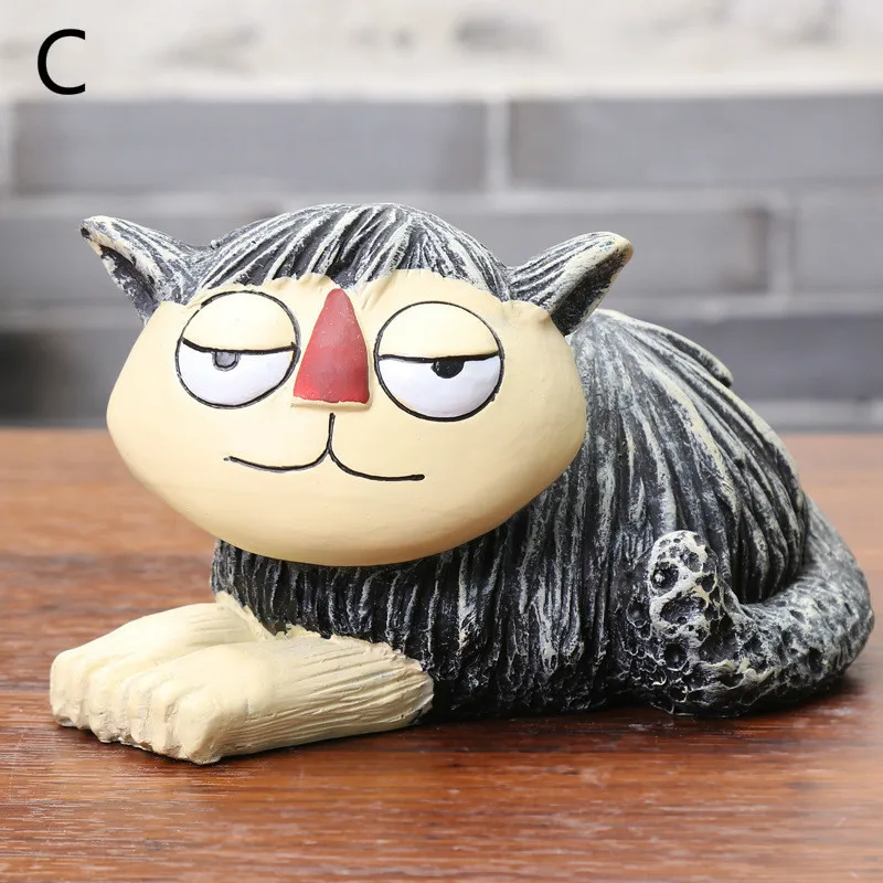 Копилка фигурки животных из смолы статуя кота подарки для детей аксессуары