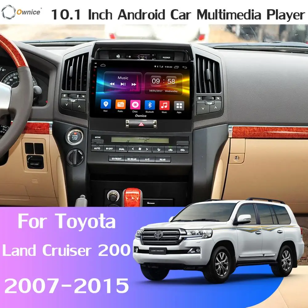360 ° 4* AHD камера Android 9,0 8 ядерный 4 Гб ОЗУ+ 64 ГБ SPDIF DSP CarPlay Автомобильный gps радио плеер для Toyota Land Cruiser 11 200 2007