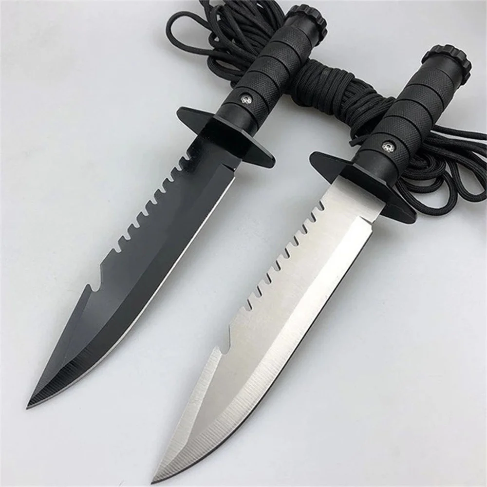 

Fixed American Portable Tactical Military Hunting 440C Knife Steel Handle Outdoor Combat Survival Straight Knives Multi Tools