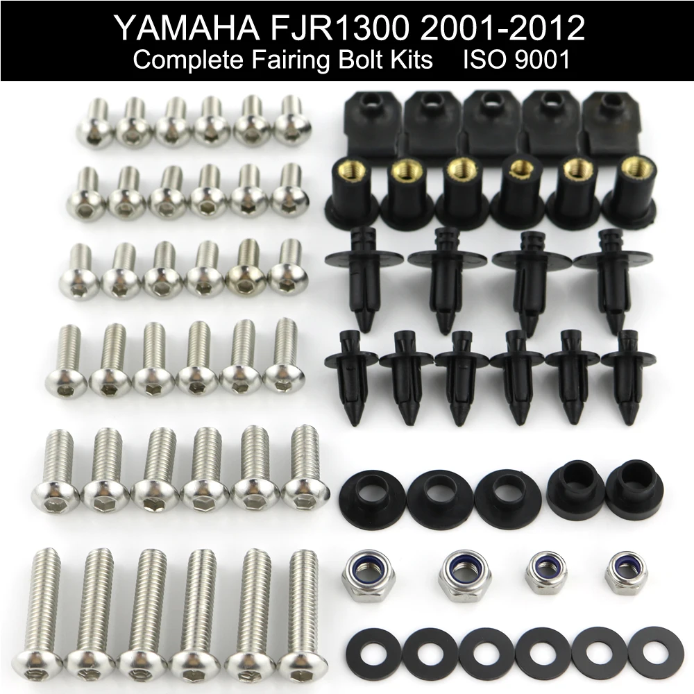 Для Yamaha FJR1300 2001 2002 2003 2004 2005 2006 2012 Полный Комплект болтов обтекателя полный