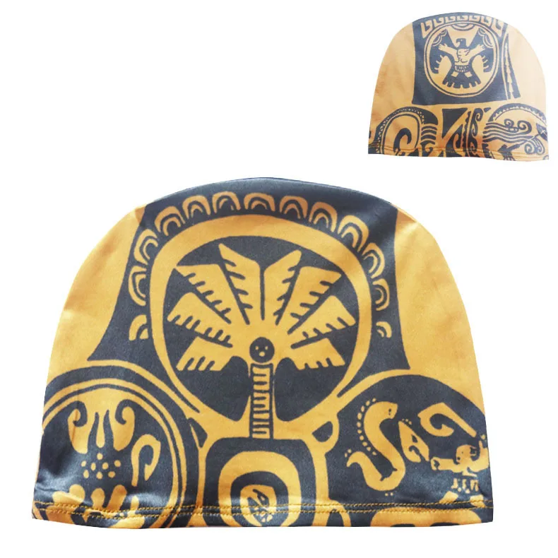 Купальный костюм для мальчика 2020 года с короткими рукавами Moana Cosplay Maui рубашка шорты штаны кепка купальник костюм плавки.