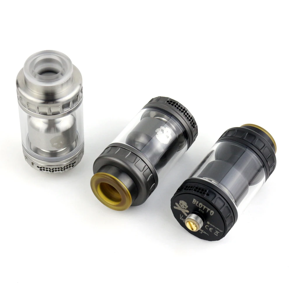 Dovpo Blotto RTA распылитель с 2/6 мл стеклянный пузырьковый/ULTEM пузырьковый бак 510 резьба 26 мм Диаметр Vape Танк против Dead Rabbit RTA