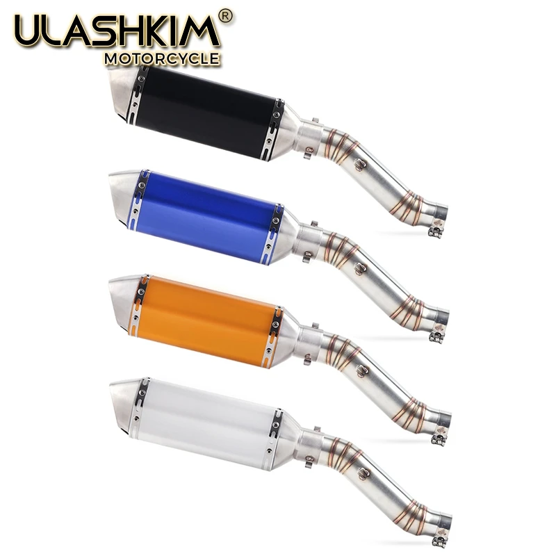 

Motorcycle Full Exhaust System Muffler Escape Modified Contact Middle Link Pipe Tube Slip On For Honda CBR300 CBR250R 2011-2019